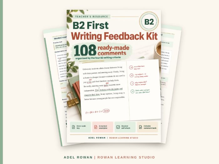 B2 First Writing-Teacher's Feedback Kit