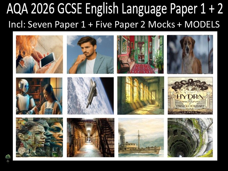 Twelve AQA 2026 GCSE English Language Paper 1 & 2 Mocks | Models ...