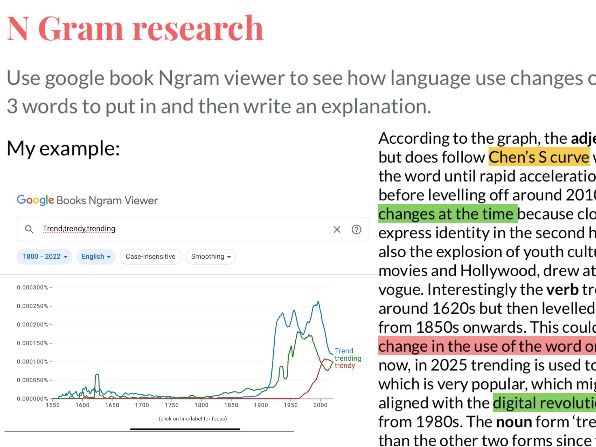 Language Change Research Tasks (A-Level English)