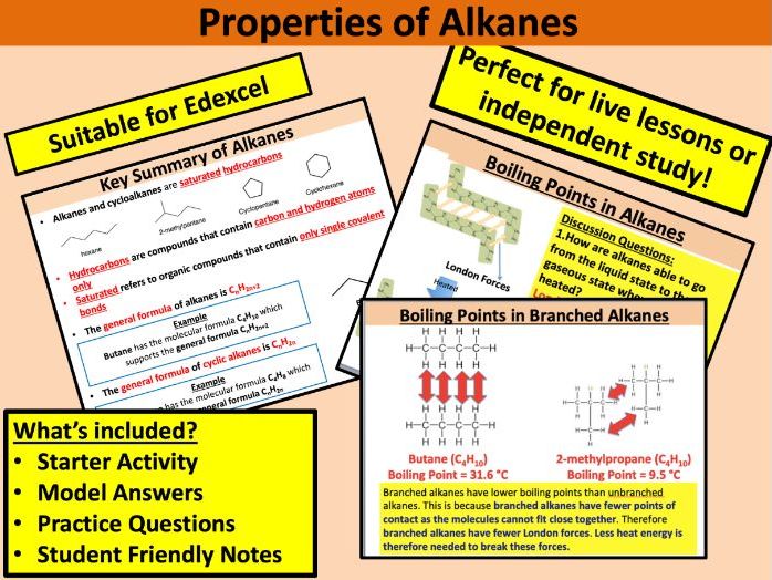 Properties of Alkanes (Edexcel)