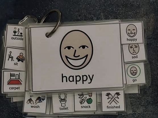 Tabbed Lanyard to support communication