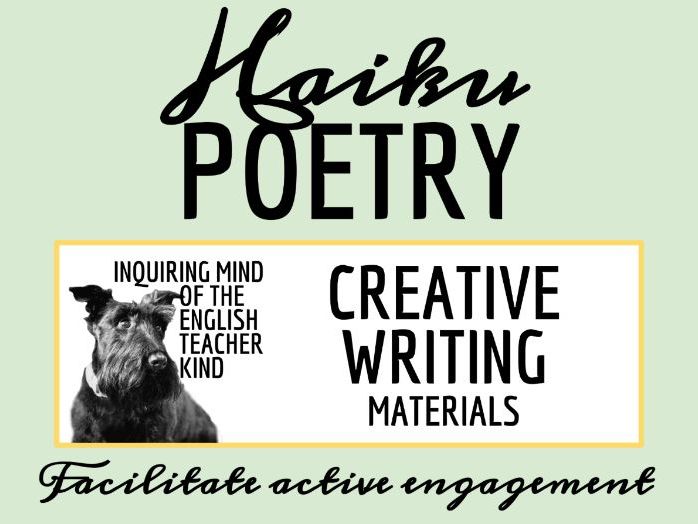 Japanese Haiku Poetry Activity with Outline and Exemplar for Creative Writing