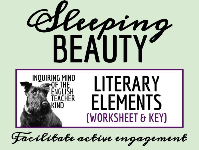 "Sleeping Beauty" Literary Craft Worksheet (Grimm's Fairy Tale | Short Story)