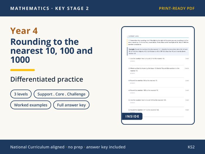 Year 4 Maths: Rounding to the nearest