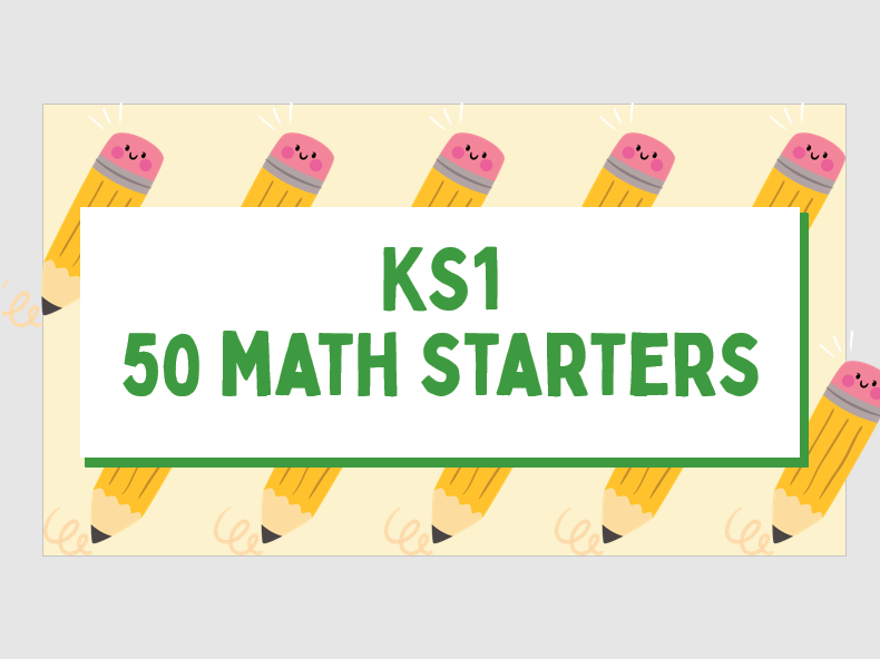 Version 3 - 50 Maths Starters for KS1