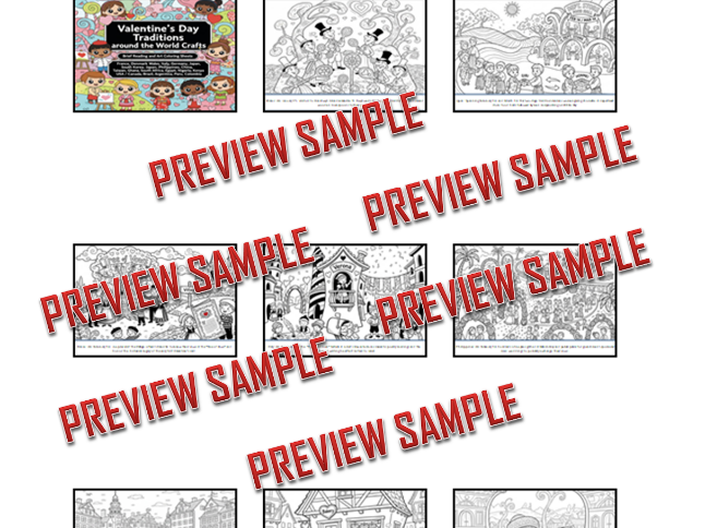 Valentine's Day Crafts | Valentine Global Traditions Brief Reading 20+ Countries