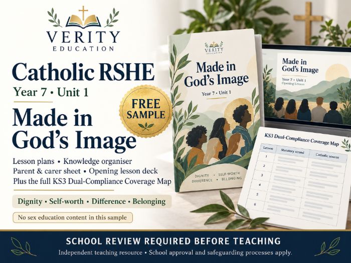 FREE Catholic RSHE Sample: Y7 Unit 1 + KS3 Coverage Map