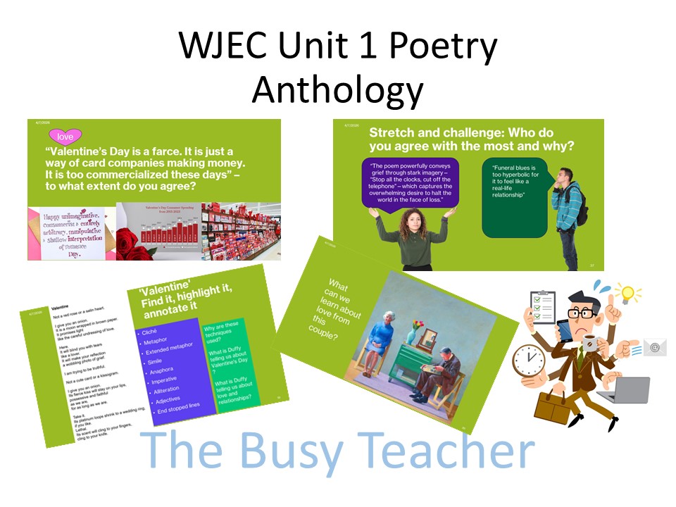 WJEC English Unit 1 Influence and Power Poetry Anthology SOW