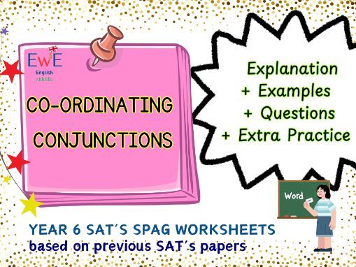 Year 6 SATs SPaG – Co-ordinating Conjunctions Worksheet | Grammar Practice Based on Previous SATs