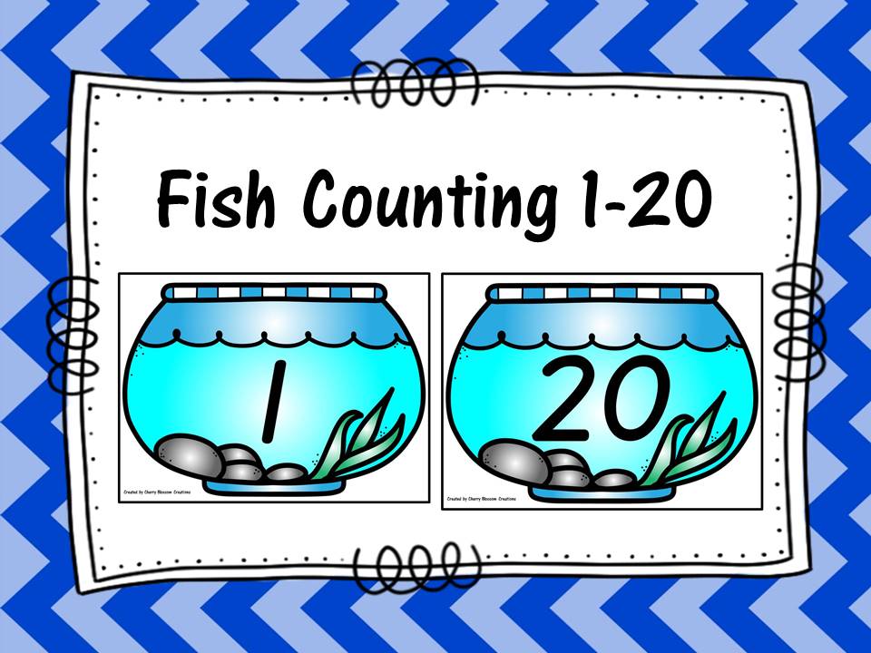 Fish Counting 120 by CherryBlossomCreations Teaching Resources