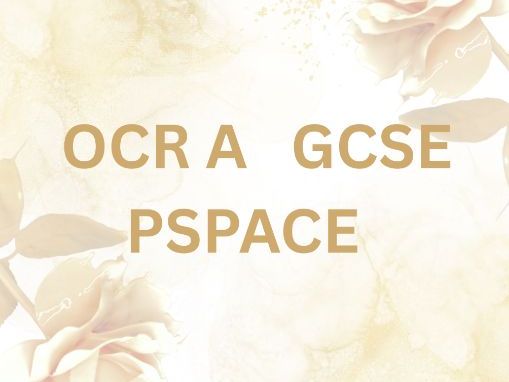OCR A GCSE PHYSICS SPACE