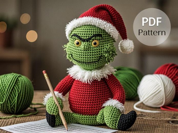 Grinch with Shirt and Hat – Crochet PDF Pattern
