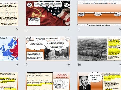 Developing Tensions in the Cold War Salami Tactics