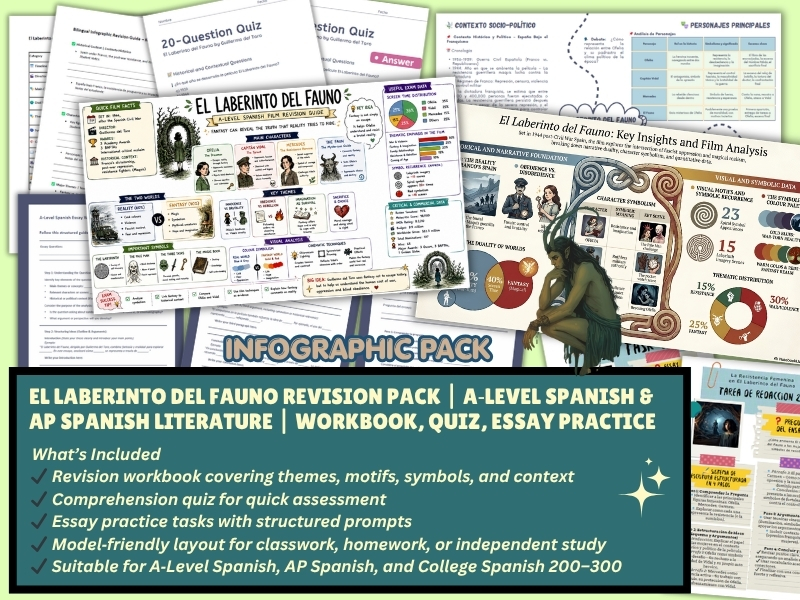 Pan’s Labyrinth A‑Level Revision Workbook | AP Spanish Film Study + Essay Tasks