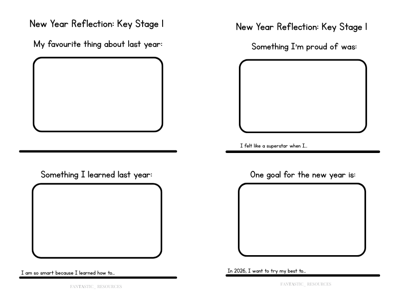 New Year Reflection: Key Stage 1