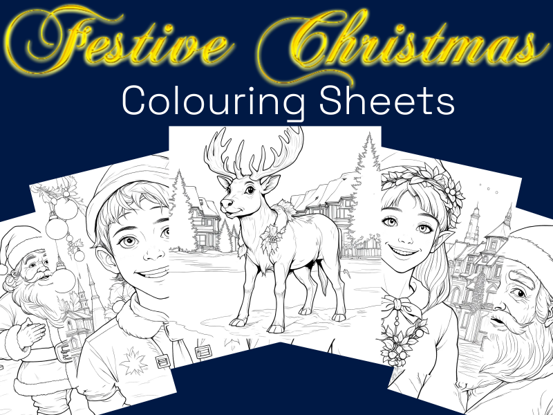 Festive Christmas Colouring Sheets