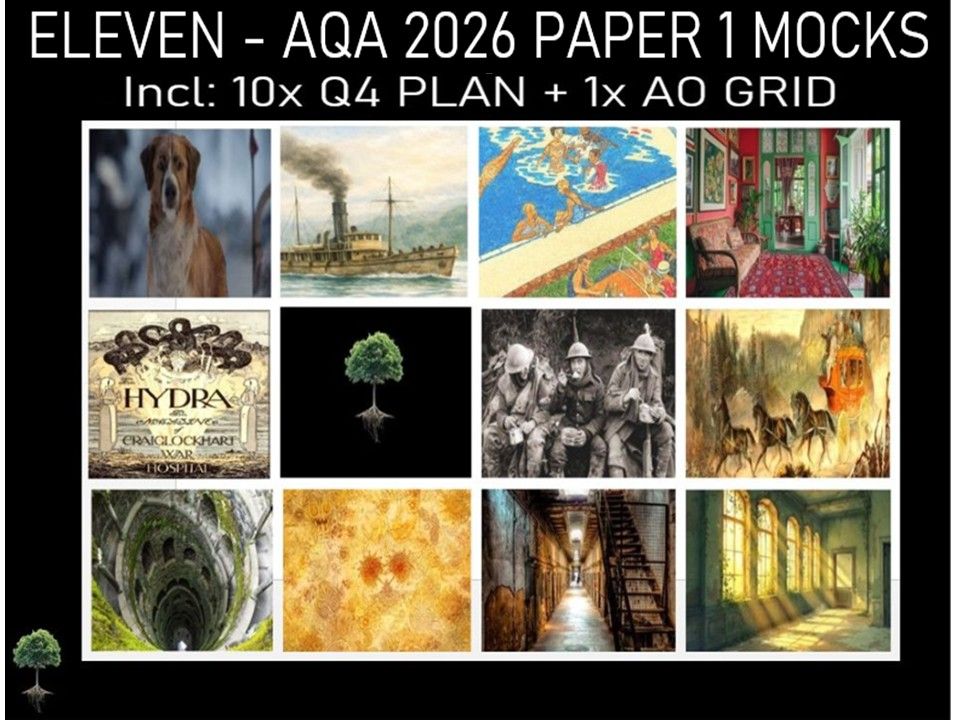 ELEVEN - AQA PAPER 1 | 2026 FULL MOCKS  | Q4 PLAN | AO GRIDS|