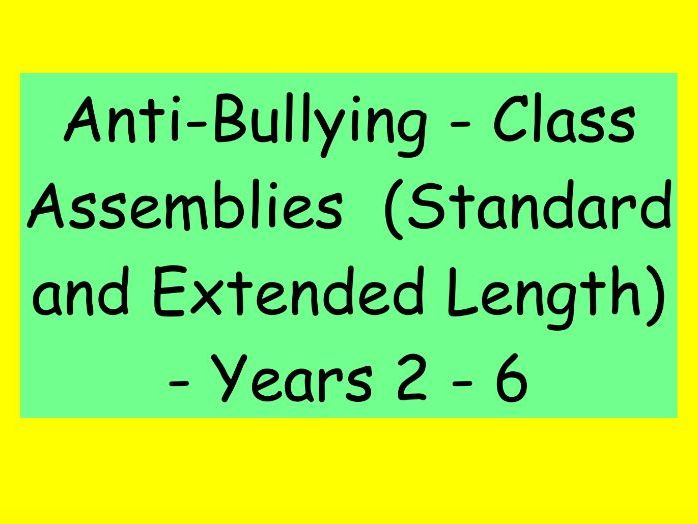 Premium Class Assemblies – Anti-Bullying (Standard & Extended Versions)
