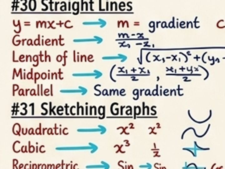 IGCSE Maths Ultimate Formula Cheat Sheet | Revision Guide & Knowledge Organiser