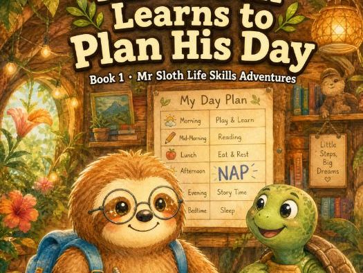 Mr Sloth Life Skills Adventures: Plan His Day | EYFS KS1-2 | PSHE Planning Routines  5-Lesson  Pack