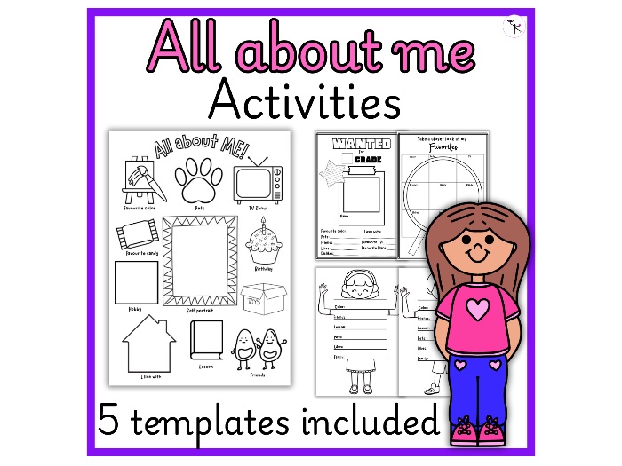 All about Me: Meet the teacher templates