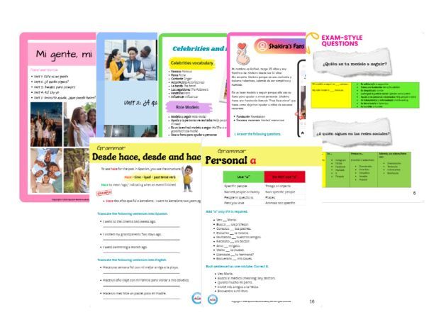 EDEXCEL GCSE Spanish – New Specification Módulo 3, ¿A quién sigues?