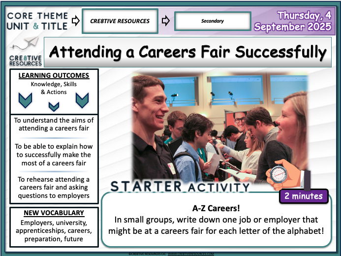 Attending a Careers Fair Successfully