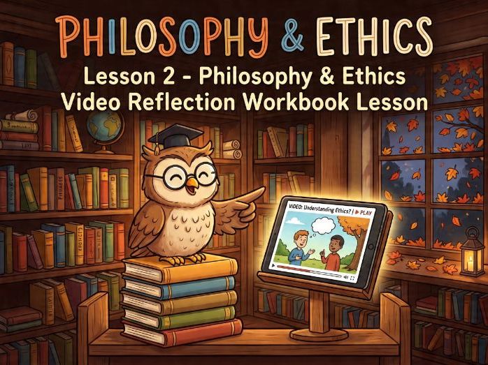 Lesson 2 - Philosophy & Ethics Video Reflection Workbook Lesson & Homework -  Philosophy Unit