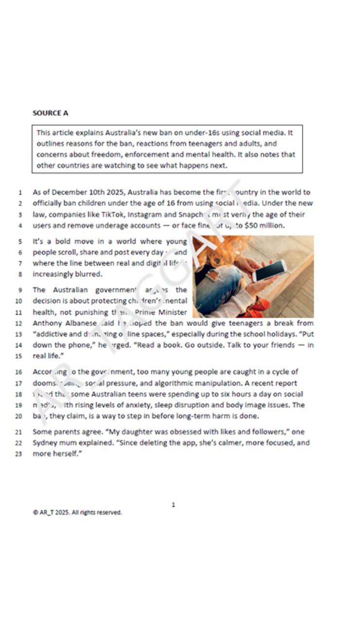 One AQA 2026 English Language Paper 2 Mock | AO Grids - (Soc ...