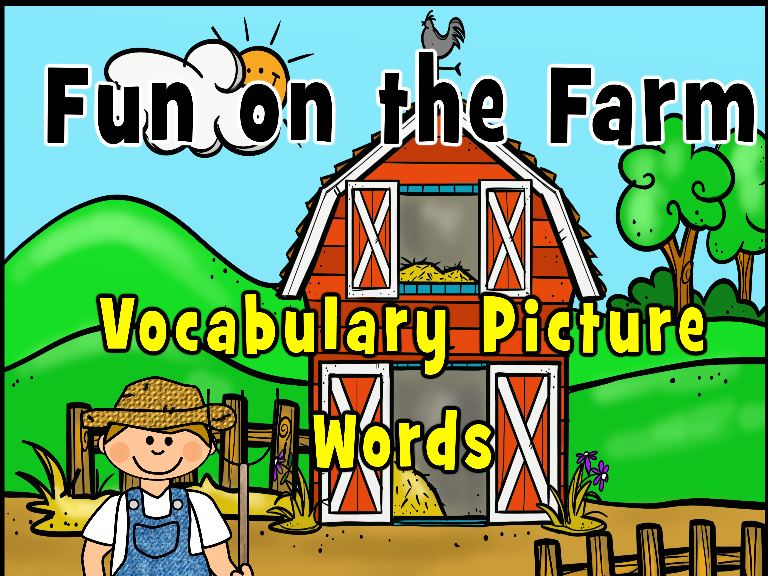 Farm Picture Vocabulary Words