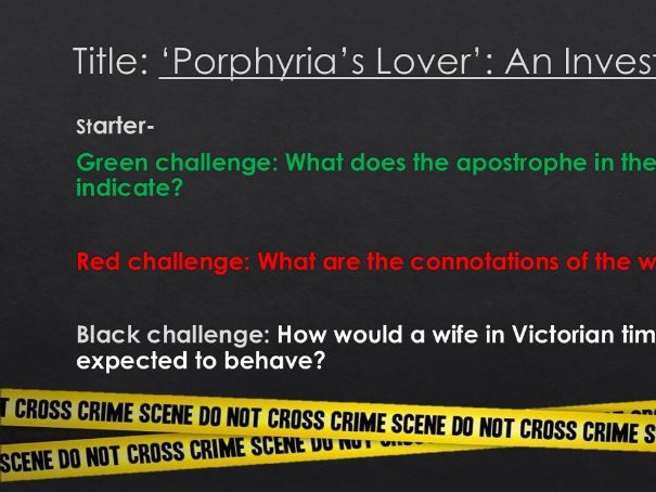 Unseen Poetry- 'Porphyria's Lover'