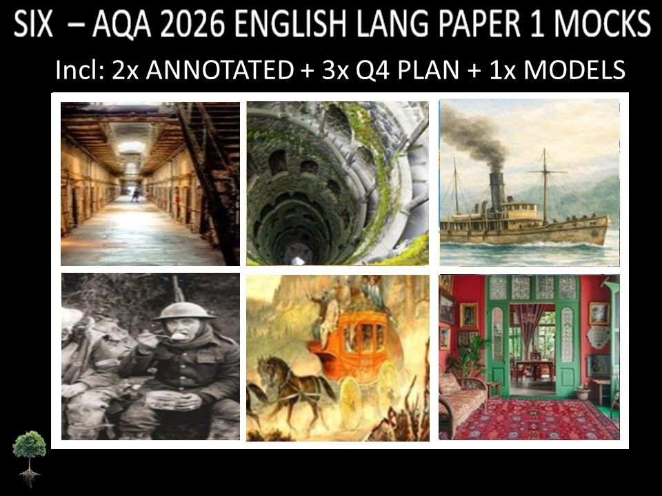 SIX - AQA PAPER 1 | 2026 FULL MOCKS | ANNOTATED | Q4 PLAN | MODELS