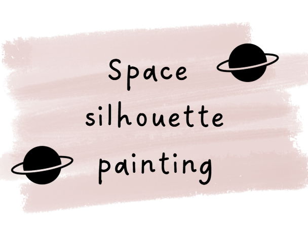 Space silhouette art