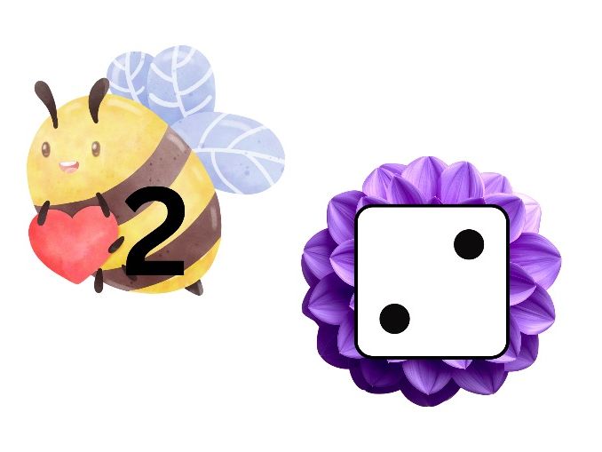 Bee Numbers 1–10 – Match to Flowers with Dot Representations (EYFS Maths)
