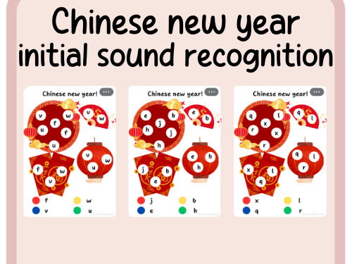 Chinese new year- initial sounds- continuous provision