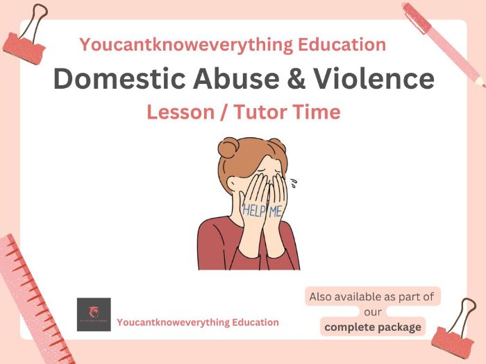Domestic Violence and Abuse Tutor Time
