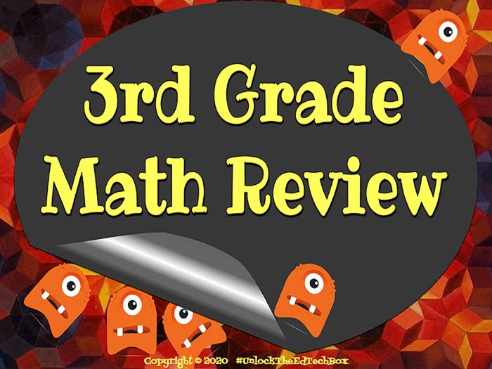 3Rd Grade Math Review 24 Interactive Digital Or Printable Activities - Answers | Teaching Resources