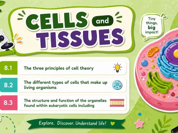 T Level Health Cells & Cell Structure Lesson  8.1–8.3