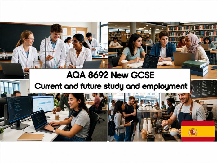GCSE SPANISH: AQA 8692 New GCSE - Education and work (People and lifestyle) - AQA New SPEC