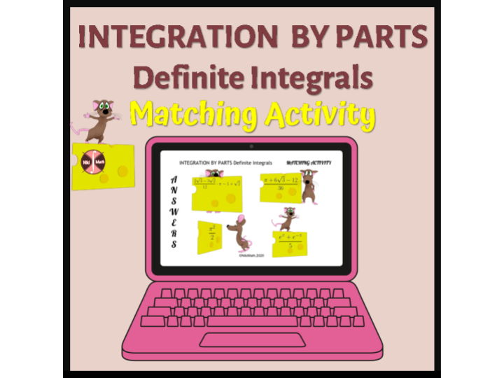 Integration by Parts Definite Integrals - Matching Activity