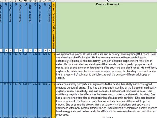 Student Report Writing Tool