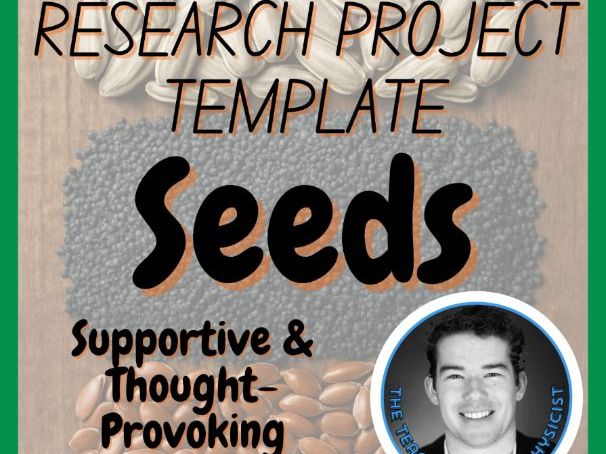Seeds | Biology Research Project Template | Digital + Print + HTML