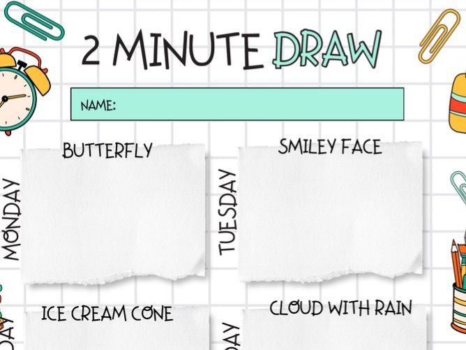 2 Minute Draw - 30 Sheets