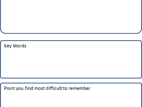 revision template