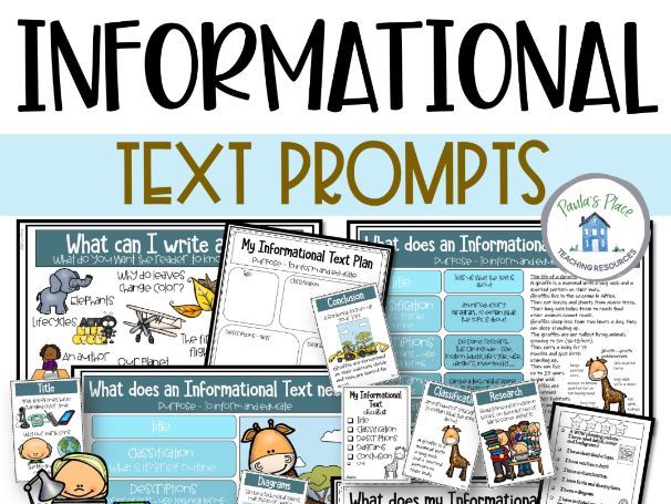 Informational Text Writing Pack