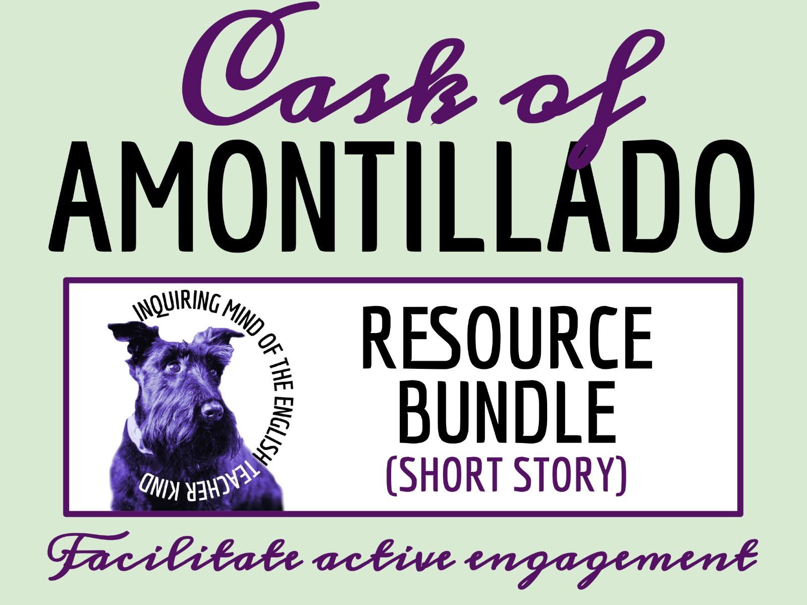 "The Cask of Amontillado" Quizzes, Analysis Worksheets, and Vocabulary Activities (Bundle)