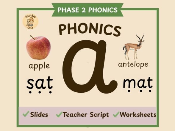 Initial 'a' Sound Phonics - Phase 2 Complete Lesson (EYFS)