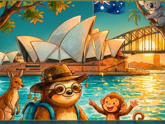 Travelling with Mr Sloth: Australia | KS2 Year 4 - 6 | Geo Science Art PSHE | Premium  5-Lesson Pack