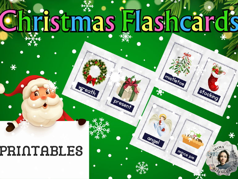 Christmas Vocabulary Flashcards | Picture Cards