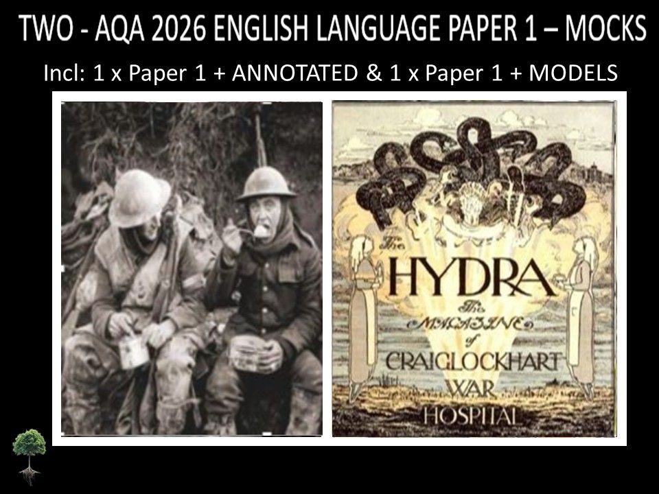 TWO - AQA PAPER 1 | 2026 FULL MOCKS | + ANNOTATED + MODELS